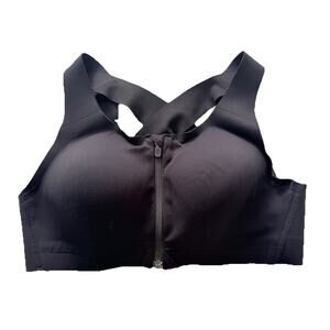 Lululemon Athletica Enlite Bra Black Womens Criss Cross Sports Bra 36C Logo